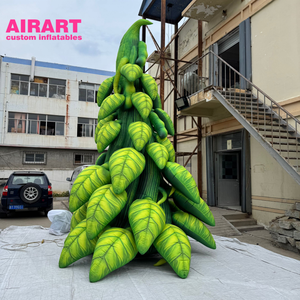 Árbol de vaina de guisante inflable realista con hojas de simulación y luz Led para decoración de fiestas - Product Image 4