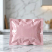 Sachet refermable brillant rose anti-odeur en Mylar thermoscellable, emballage plastique BOPP sous vide pour aliments
