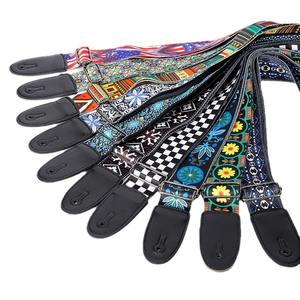 Estilo étnico Ensanchado Poliéster Impreso Folk Guitar Strap Reino Unido Venta al por mayor Guitar Belt Shoulder Strap - Product Image 1