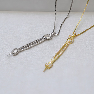 S925 Silver Pendant Earrings <b>Set</b> for Women DIY Jewelry with Pearl Hollow <b>Beads</b> and Caps Accessories 1257 - Product Image 2