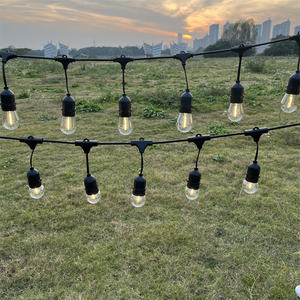 10m 15M 48ft 20M 50m Ahorro de energía al aire libre Globo Cadena de luces S14 Bombillas <span class=keywords><strong>LED</strong></span> transparentes Festoon Patio Strong <span class=keywords><strong>String</strong></span> Lights - Product Image 5