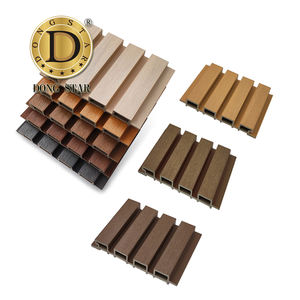 Vente directe <span class=keywords><strong>d</strong></span>'usine WPC PANNEAU MURAL Étanche Co Extrusion extérieur Bois Plastique Composite Creux Cannelé Bardage Panneaux Extérieur - Product Image 3