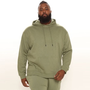 Survêtements de sport pour hommes vierges de marque biologique lourde 100% coton formation Jogging porter deux pièces ensemble survêtements hommes - Product Image 4