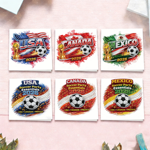 Tarjetas de Felicitación con Diamantes DIY - Artículos para Fiestas de Fútbol, Tarjetas del Torneo de Fútbol de América del Norte 2026 - Product Image 6