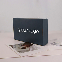 Boîte d'emballage en carton kraft avec logo imprimé personnalisé, boîte en carton ondulé réutilisable, expédition de courrier, boîtes en papier avec logo personnalisé