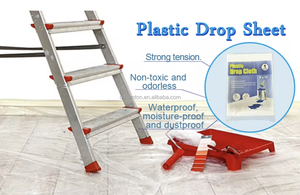 Pellicola Protettiva Trasparente Multiuso per Pittura, Antipolvere, in Plastica, per Copertura e Mascheratura - Product Image 3