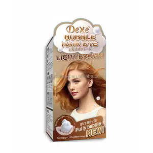 Dexe Factory OEM Your Brand Products Bubble Hair Dye Home Use Black Hair Color shampoo