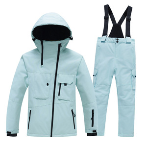 Ruiyan inverno Set di tuta da sci Freestyle per bambini per ragazzi e ragazze con spessore caldo all'aperto antivento impermeabile resistente all'usura sci - Product Image 6