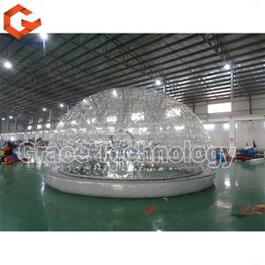 <span class=keywords><strong>Tente</strong></span> gonflable transparente en forme de dôme de <span class=keywords><strong>cristal</strong></span> pour le camping, avec lumières LED - Product Image 3