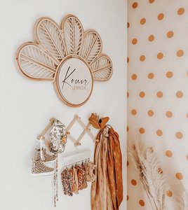 ร้อนแนวโน้มทำด้วยมือหวายกระจกสีน้ำตาล/สีธรรมชาติดอกไม้กระจก - Product Image 5