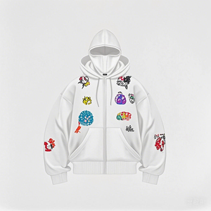 Felpe e Maglioni da Uomo di Alta Qualità <span class=keywords><strong>con</strong></span> Design Personalizzato Mascherato e <span class=keywords><strong>Cerniera</strong></span> Ricamata - Product Image 6