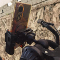 Nouveau support de téléphone pour moto antichoc, rotatif à 360 degrés, accessoires pour vélo, moto, chariot, guidon, support de téléphone à verrouillage rapide