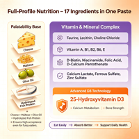 Pâte nutritionnelle pour chats de toutes les générations, soutien à la lactation des chatons, apétit diminué après une opération, crème vitaminée, 120g