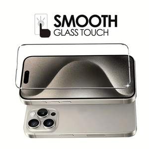 <span class=keywords><strong>Protection</strong></span> d'écran en <span class=keywords><strong>verre</strong></span> trempé 9H 2.5D Radian 0.33mm d'épaisseur pour 11-17 Pro Max 16E pour S24 S25 Ultra HD Clair Anti-rayures - Product Image 4