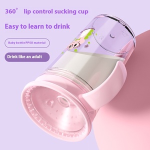 OEM 360 tazas giratorias de dibujos animados para bebés, tapa abatible de doble ASA, botella de agua para bebés a prueba de fugas, taza para bebés sin BPA - Product Image 4