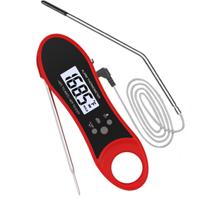 Termómetro digital para carne de doble sonda, termómetro de lectura instantánea para alimentos con luz negra LCD como termómetro de cocina para cocina, sin revi - Product Image 1