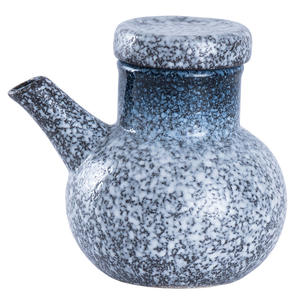 Botol Saus Kecap Keramik Retro Gaya Jepang Grosir dengan Tutup, Botol Saus Cuka Cabai yang Dapat Digunakan di Microwave untuk Restoran - Product Image 6