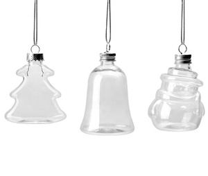 New <b>Christmas</b> Decorations Transparent Plastic Ball Creative Hollow <b>Christmas</b> Ball Pendant - Product Image 2