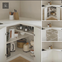 Lemari Dapur Modern XINGRUO Desain Dapur Kitchen Island Unit Dapur Perabot Dapur untuk Proyek Hunian