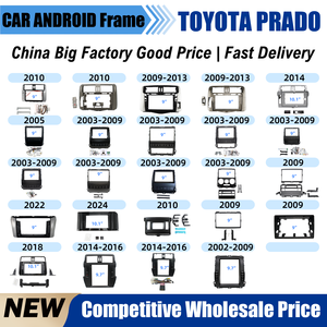 Cadre universel pour autoradio DVD de <span class=keywords><strong>voiture</strong></span> pour TOYOTA PRADO HIACE CAMRY, kit de montage pour tableau de bord, navigation GPS, cadre d'autoradio - Product Image 1