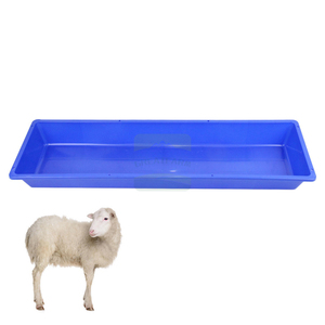 Bebedero <span class=keywords><strong>de</strong></span> Plástico Azul <span class=keywords><strong>de</strong></span> 100 cm para Ganado - Bebedero Económico y Duradero para Pequeñas Granjas <span class=keywords><strong>de</strong></span> Ovejas, Cabras y Ganado - Product Image 2