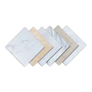 Plaques en plastique PVC ignifuge recyclable de 3 mm, effet marbre UV, pour panneaux muraux intérieurs et extérieurs avec impression 1220x2440MM - Product Image 1