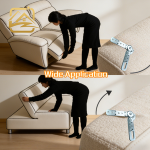 Rebound hinge <b>sofa</b> backrest <b>support</b> frame furniture hardware manufacturer custom wholesale headrest hinge folding return hinge - Product Image 4