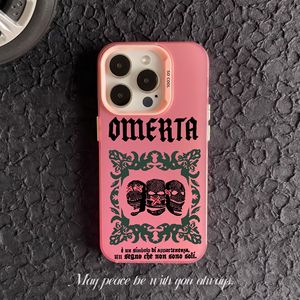 Custodia per Cellulare Antiurto Fashion Coque Omerta Personalizzata di Tendenza per <span class=keywords><strong>iPhone</strong></span> 17 16 15 14 Pro Max <span class=keywords><strong>Cover</strong></span> Colorata IMD - Product Image 2