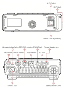 วิทยุสื่อสาร Yaesu FT891 ระยะไกล 50 กม. สำหรับติดตั้งในยานพาหนะ - VHF/UHF  กันน้ำระดับ IPX5 ไม่ต้องใช้ซิมการ์ด กำลังส่งสูง ไร้สาย - Product Image 5