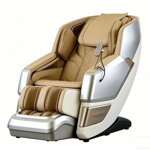 Massage Chair Full Body 4D Robotic Arm SL Type Guide Rail Zero Gravity PU Leather Home Massage Sofa - Product Image 1