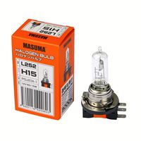 Ampoule de phare halogène L252 MASUMA type H15 avec double filament, compatible et vérifiée pour les voitures