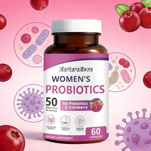 קפסולות פרוביוטיקה לנשים עם חמוציות, 60 כמוסות בבקבוק, ייצוא חוצה גבולות, זמינות בייצור OEM - Product Image 3
