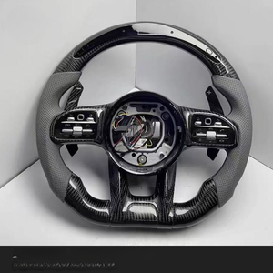 Volant de course en cuir et fibre de carbone LED personnalisable, en promotion, pour Mercedes-Benz Classes <span class=keywords><strong>C</strong></span>/E/S/G, livraison rapide - Product Image 1