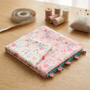 Tissu Popeline Florale Large et Respirant en Coton pour Textiles de Maison, Vêtements pour Filles et Projets d'Artisanat - Product Image 1