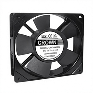 Ventilateur axial DC Crown 12038 SERVERT2 avec roulement à billes et pales en plastique, électrique, OEM/ODM pour véhicules - Product Image 1