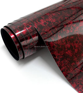 Vinilo Adhesivo de Fibra de Carbono Forjado para Autos, Rollo de Vinilo para Envoltura de Autos con Acabado Brillante de Piedra Triturada, Adhesivo Autoadhesivo de PET para Decoración de Autos - Product Image 1