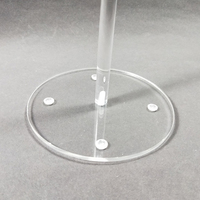 Support de présentation rond en acrylique transparent de qualité alimentaire pour gâteaux, beignets, bulles, pour la publicité, pour une utilisation en vente au détail