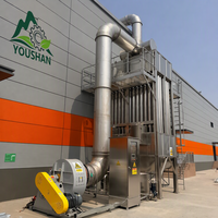 Précipitateur électrostatique humide en acier inoxydable 304, efficacité ≥98% pour l'élimination des brumes d'huile et des fumées, faible bruit, adapté aux procédés de friture dans les usines alimentaires