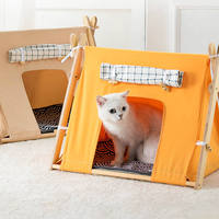 Lit pour chat moderne en forme de cocotier, griffoir en sisal, pliable, emballage en carton, mobilier pour chat d'extérieur, toutes saisons