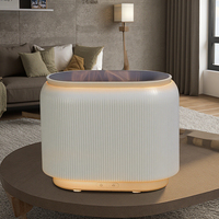 Humidificateur d'air sans eau de diffuseur d'arome électrique ultrasonique le plus vendu avec le dispositif parfumé d'aromathérapie de conception de flamme de feu
