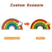 Ensembles de produits promotionnels LGBT en métal : badges, colliers, pendentifs personnalisés arc-en-ciel, souvenirs en alliage pour événements, cadeaux à prix d'usine en gros