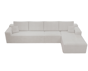 Ensemble de canapé modulaire convertible en forme de L, rembourré, moderne, pour salon, chambre, appartement, aucun assemblage requis - Product Image 4