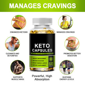 Capsules Keto Capsules Mélange et regain d'énergie Keto Softgel Vegan Keto BHB Capsules biologiques - Product Image 2
