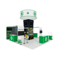 Stand d'exposition, stand de salon professionnel, stand de présentation 10x10, aluminium, tissu, dimensions personnalisées, couleur, installation facile/rapide, marque TANFU, modèle