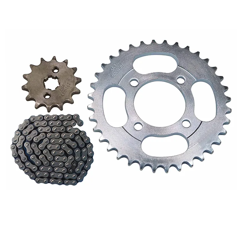 Conjunto de correntes para motocicleta, durável, sprocket e corrente de motocicleta 428 520h