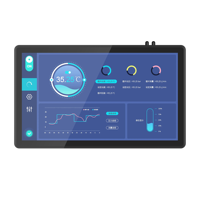 Panel PC Industrial de 27 Pulgadas con Intel Core I5, Windows, Pantalla Táctil Full HD, RS232, USB, Soporte VESA para Montaje en Pared, para Control de Máquinas