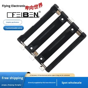 Feiben 1 2 3 4スロットSMT <span class=keywords><strong>SMD</strong></span> DIP THMタイプ21700セルホルダーバッテリーホルダーケースブラケット（ピン、ワイヤー、ナイロン付き） - Product Image 2