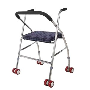 Déambulateur pliant Junhui avec roues et siège pour personnes âgées, aide à la mobilité - Product Image 4
