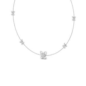 Collier avec pendentif en or CVD 0,30 ct avec diamant de laboratoire motif papillon, certifié, élégant, bijoux fins, cadeau pour femme - Product Image 4