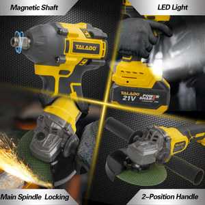 Set <span class=keywords><strong>di</strong></span> utensili elettrici portatili con luce a LED smerigliatrice angolare e chiave multifunzione popolare per <span class=keywords><strong>lavori</strong></span> <span class=keywords><strong>di</strong></span> carpenteria - Product Image 3